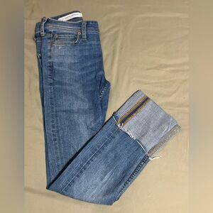 Pilcro and The Letterpress Size 24 Slim Straight Jeans with Cuff